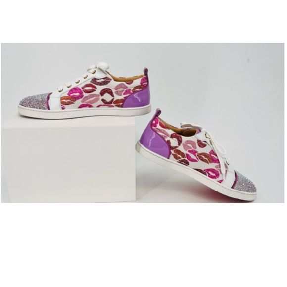 Christian Louboutin Gondolastrass Crystal Sneakers! 🫦 ❤️ Too Cute and Sparkling! - Picture 6 of 13